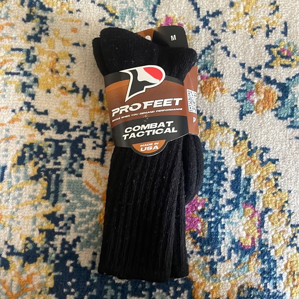 PRO FEET Combat Tactical Socks Size Medium
